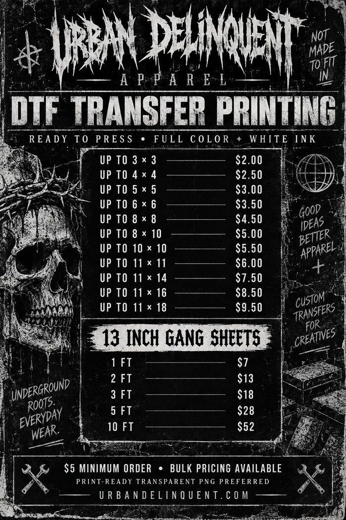 Custom Transfer Sheets